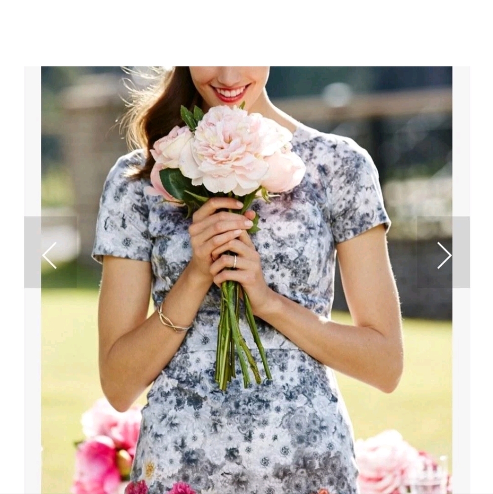 Talbot's Square Neck Floral Dress.